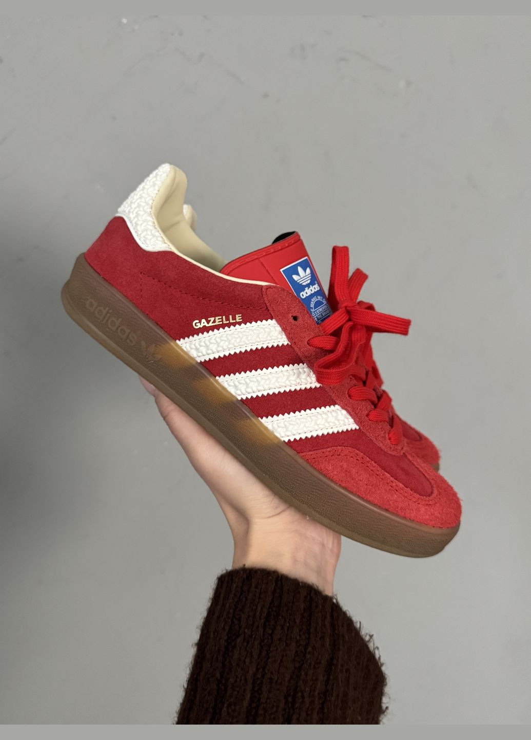 Кроссовки женские и мужские Adidas Gazelle red | Адидас Газель красный | Адидас Газель красный No Brand красные демисезоны (316091165)