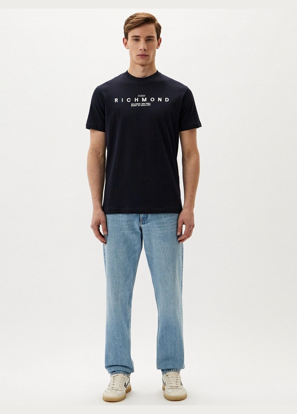 Темно-синя футболка John Richmond