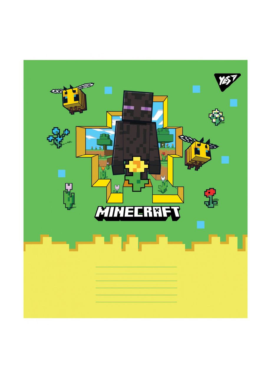 Комплект шкільний для дівчинки, Minecraft, зошити, лінійка, магн.закладки, олівець Yes (352768907)