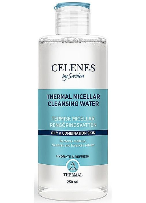 Термальна міцелярна вода для жирної та комбінованої шкіри Thermal Micellar Water 250ml (1261310-137111) Celenes (368612926)