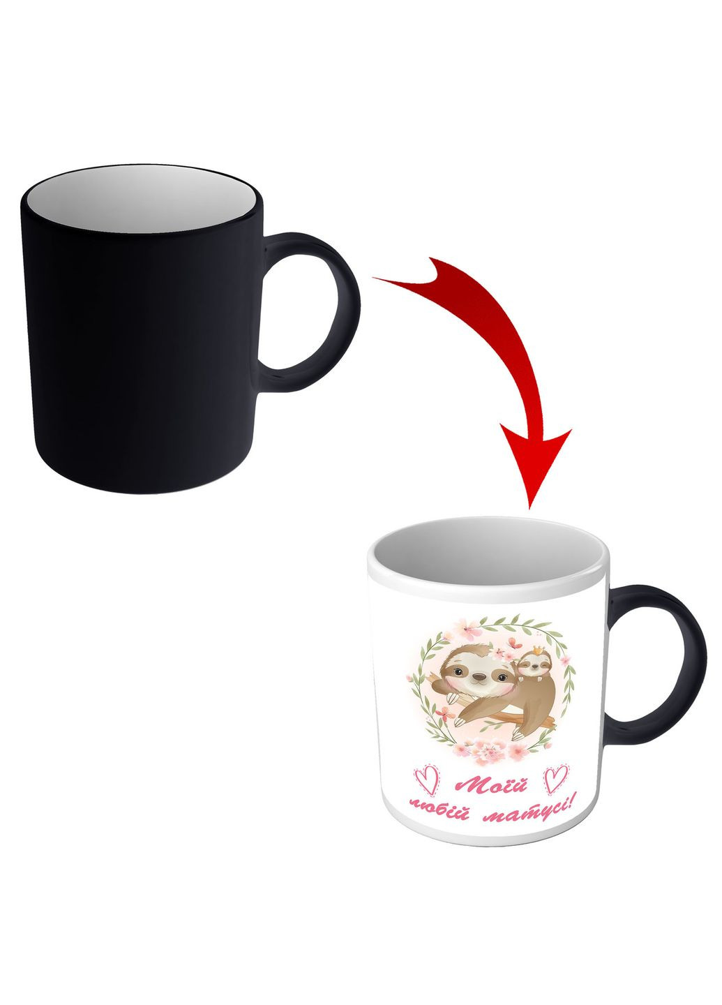 Чашка хамелеон для мамы Моей любимой мамочке на подарок ко Дню матери No Brand (302522991)