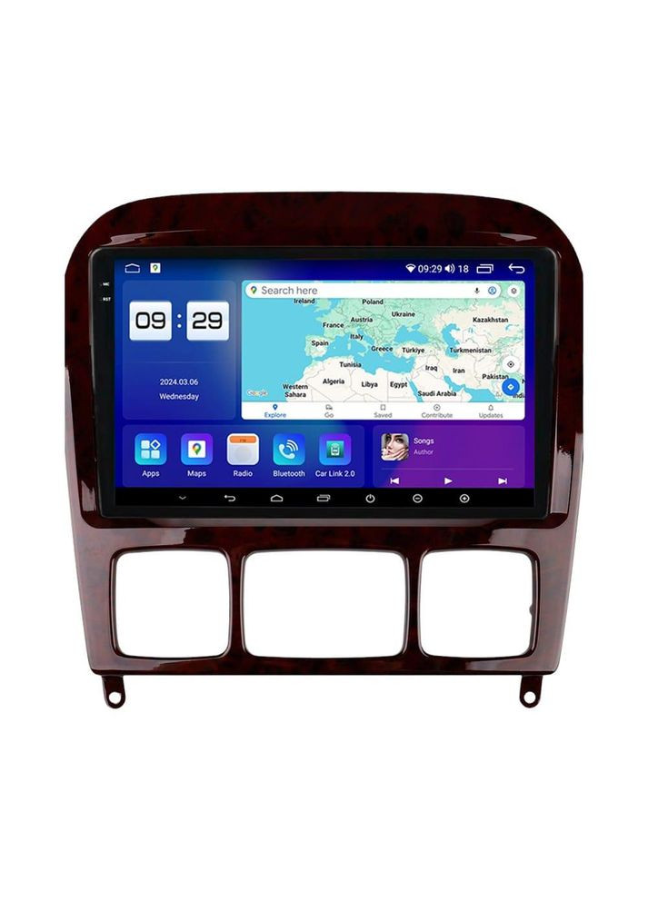 Штатна магнітола серії M200S 2K під Mercedes Benz S-Class W220 VV220 1998-2005 (F1) (W3) 9 дюймів Mekede (346503018)