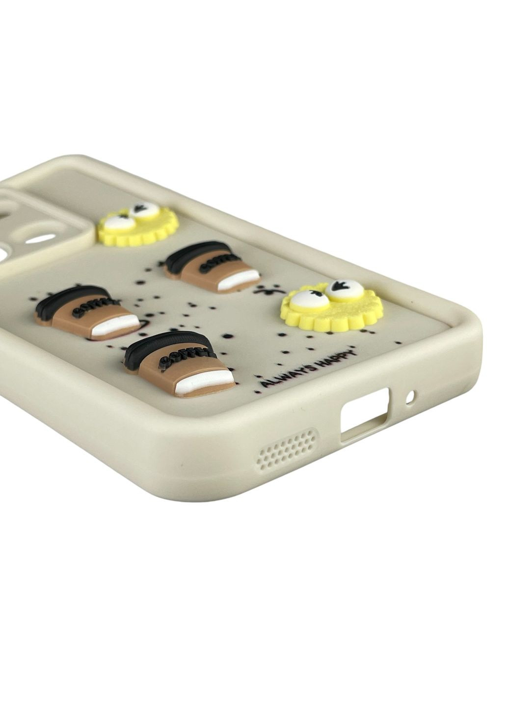 Чехол для POCO M6 Pro 4G с 3д рисунком детский женский объемный на сяоми поко м6 про 4г молочный Xiaomi (366021356)