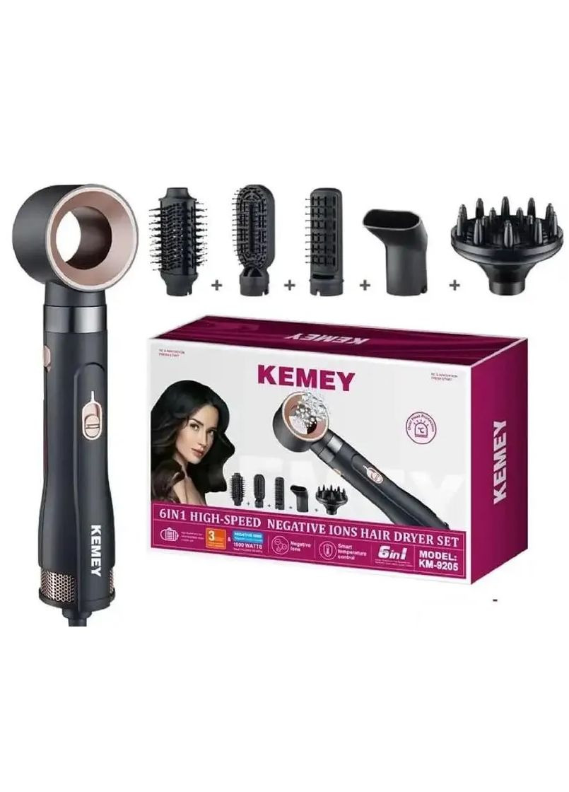 Фен для волосся KEMEY 6в1 CFJ-KM-9205 Esonstyle (363832207)