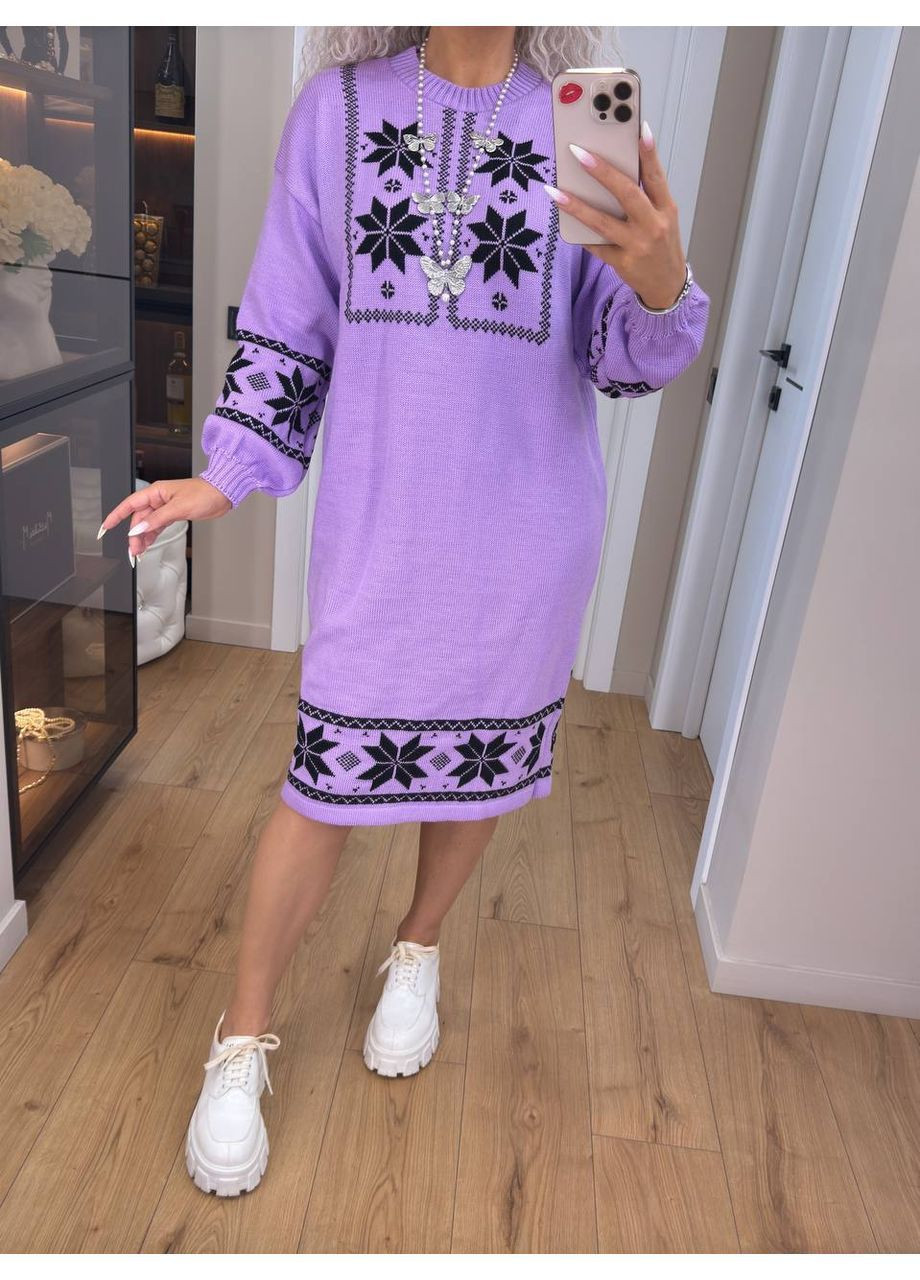 Бузкова святковий, повсякденний жіноча сукня No Brand з геометричним візерунком