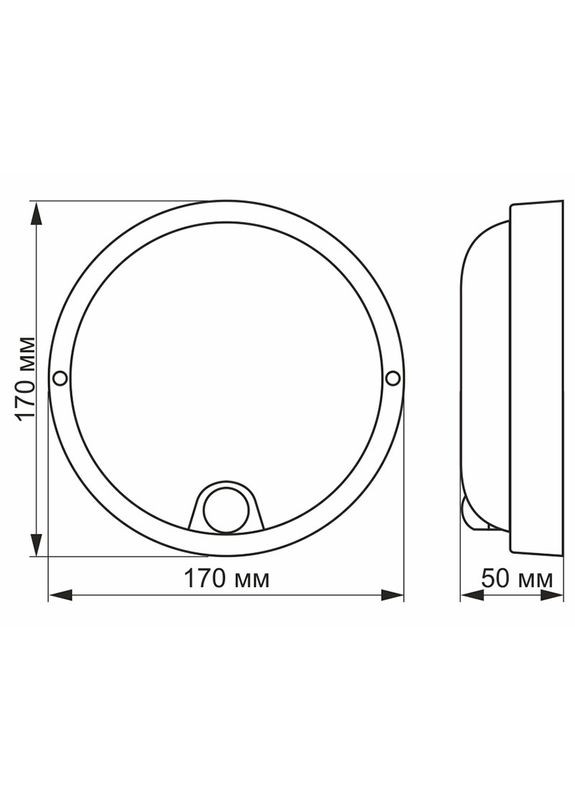 Світильник ІК IP54 12W 5000K (VL-BHR-125W-SP) Videx (353304310)