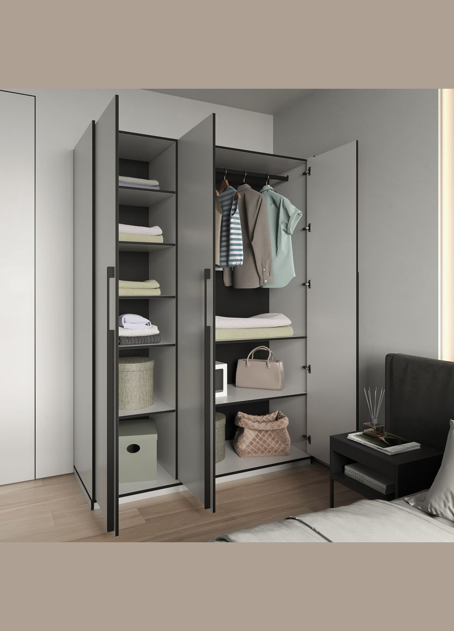 Шкаф Ramo R-00016 с полками и штангой 1484x2100x570 мм MORELI (342100600)