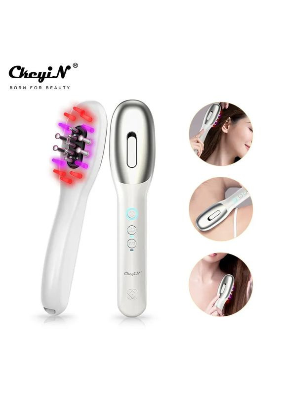 Электрическая массажная расческа с вибрацией и EMS против выпадения волос для усиления роста волос CkeyiN (296756842)