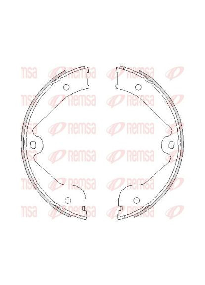 Колодка гальм. барабан. AUDI Q7, MERCEDES ML, LAND ROVER RANGE ROVER, PORSCHE задн. (вир-во ) 4735.00 Remsa (342413054)