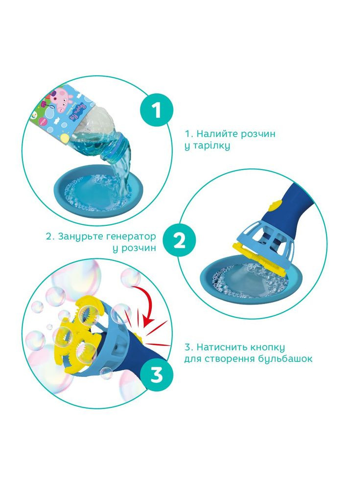 Генератор мильных пузырей «Свинка Пеппа / Peppa Pig» MIC (337511406)