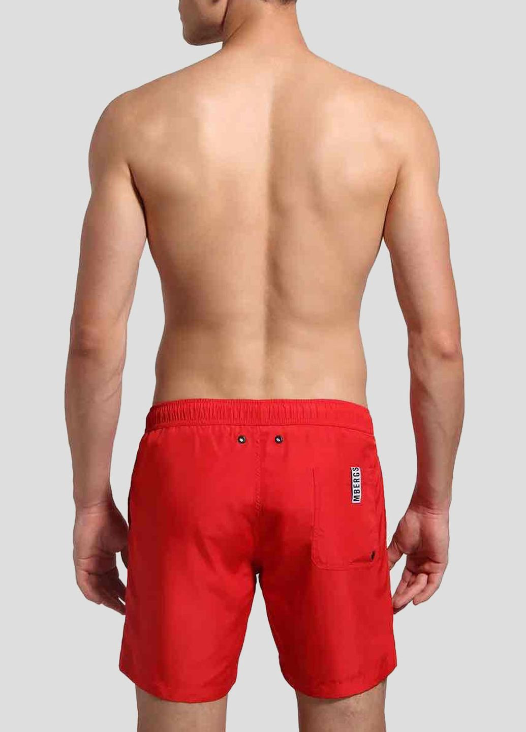 Красные пляжные шорты с лого Dirk Bikkembergs (292012583)