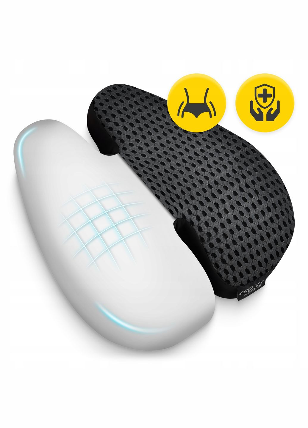 Ортопедическая подушка для спины 41 x 40 см Black () 4FIZJO P-5907739318763 (340459069)