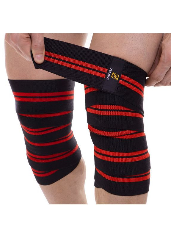 Колінні бинти для присідань (2шт) TA-2646 (MD1832) (PL, еластан, довжина-200см, ширина-8см) (TA-2646) Zelart (361439021)