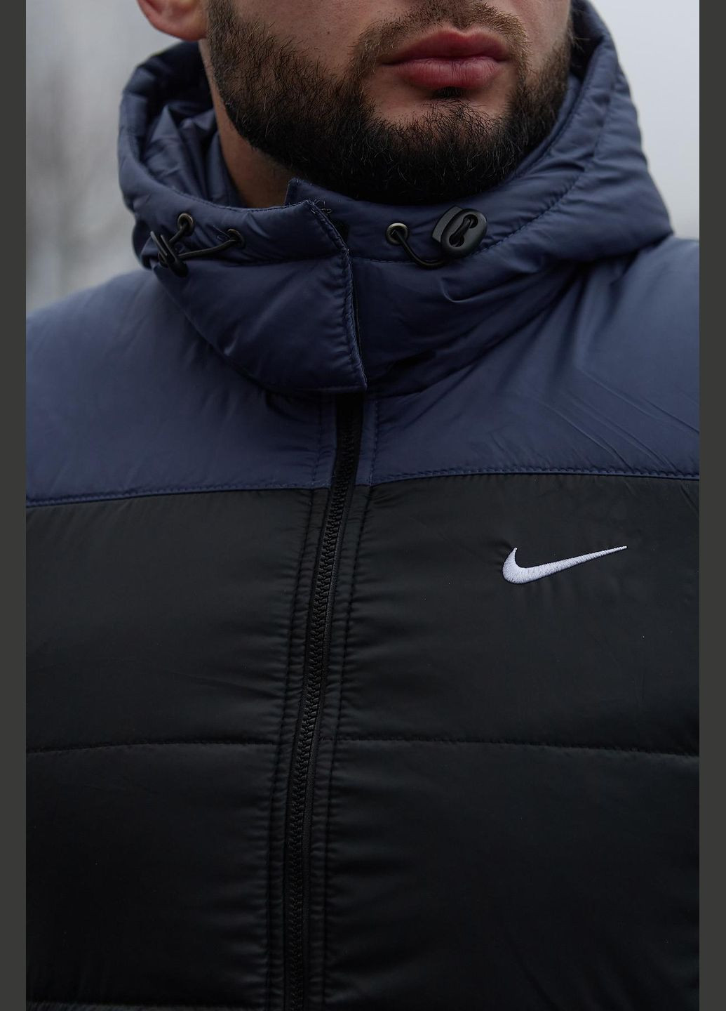 Черная демисезонная куртка зимняя до -20 съемный капюшон плащевка сupe с водоотталкивающей пропиткой No Brand