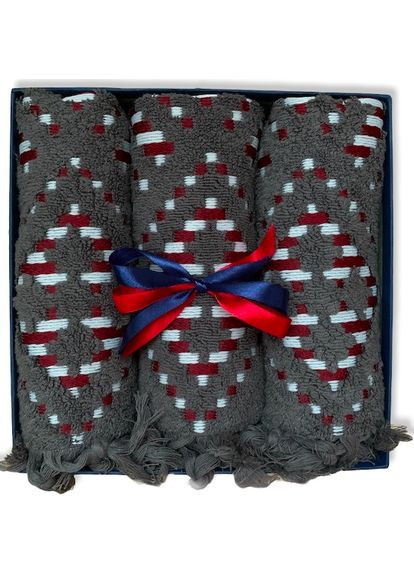 Sikel подарунковий набір жакардових рушників туреччина graphite темно-сірий виробництво -