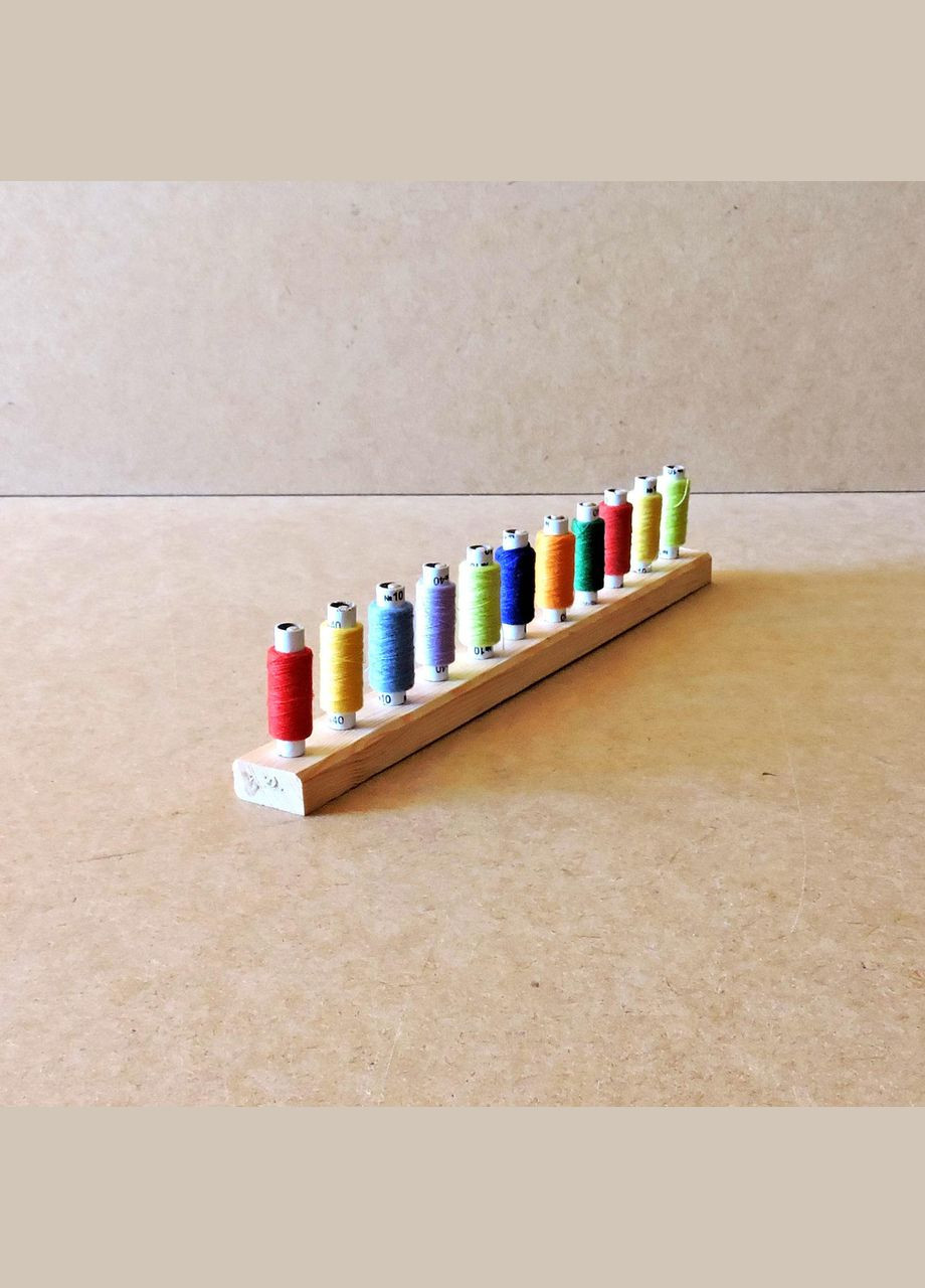 Органайзер для ниток з дерева Флок 11 (НТК-110400) No Brand (328911211)