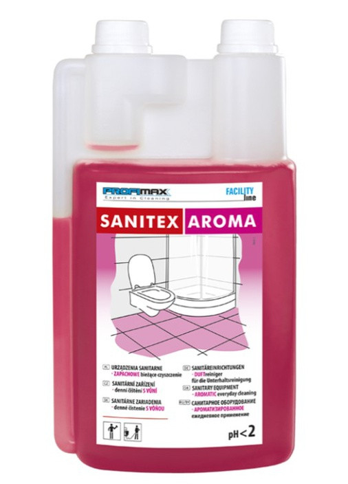 Професійний чистячий засіб для очищення поверхонь ванної кімнати PROFIMAX SANITEX AROMA 1 л (3532) Lakma (263435150)