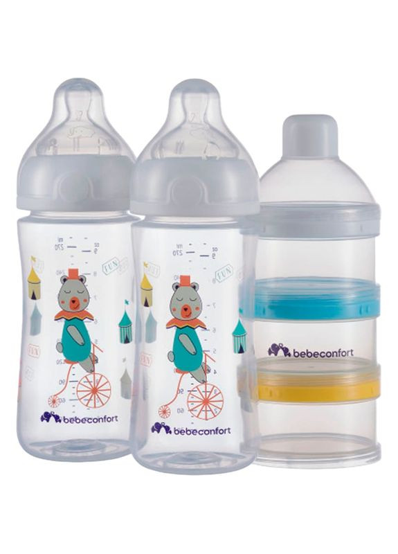 Набор бутылочек EMO РР Urban Garden 270 мл 2 шт White (3102202040) Bebe Confort (323128855)
