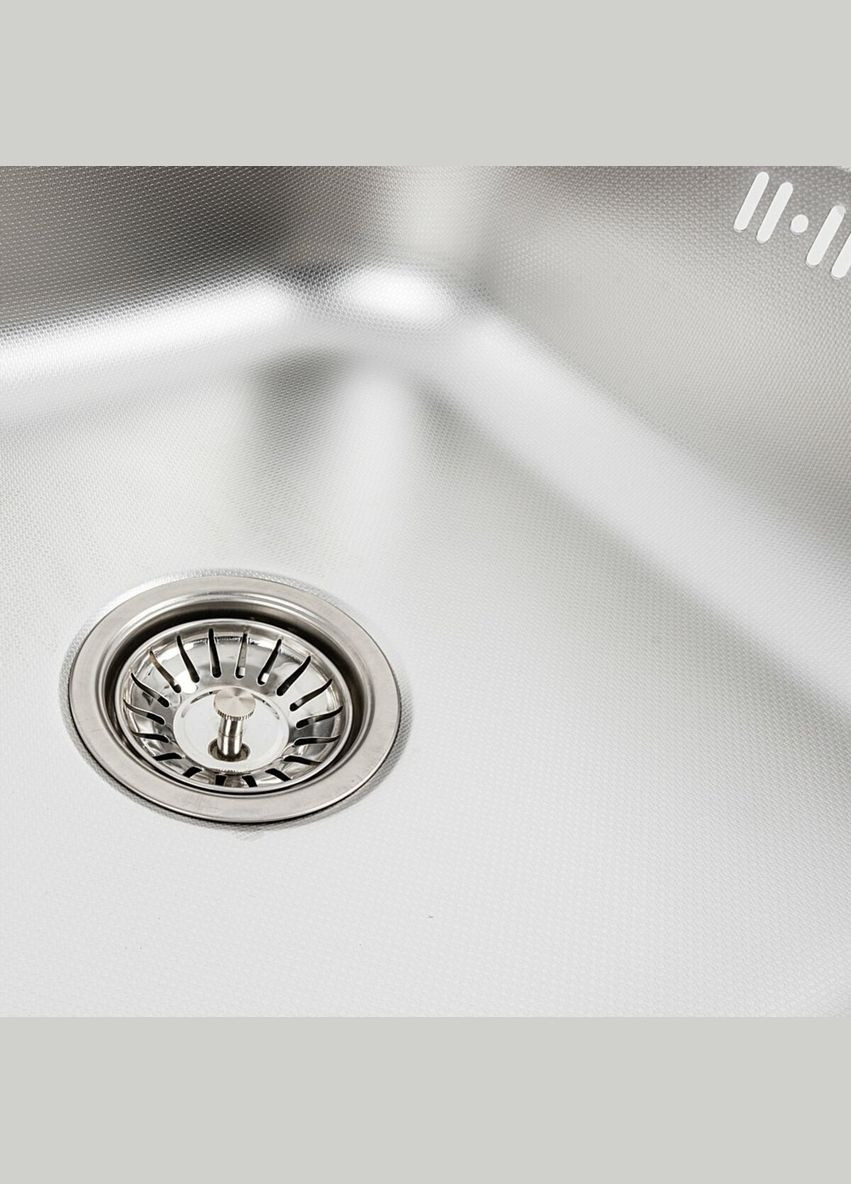 Кухонная мойка из нержавеющей стали 8060 L ДЕКОР (0,7/160 мм) Valeso (336932297)