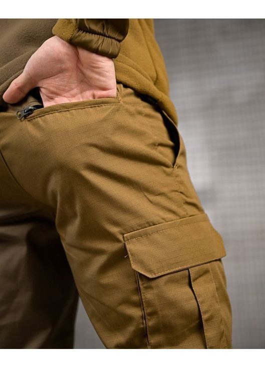 Тактичний чоловічий демісезонний костюм Rip-stop койот No Brand