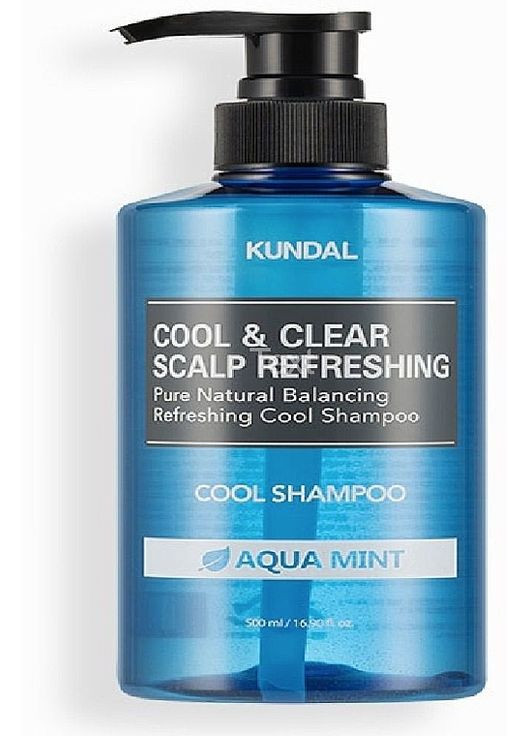 Шампунь для волосся "Aqua Mint" Cool & Clear Scalp Refreshing Shampoo 500ml (1147825-175199) Kundal (368613059)