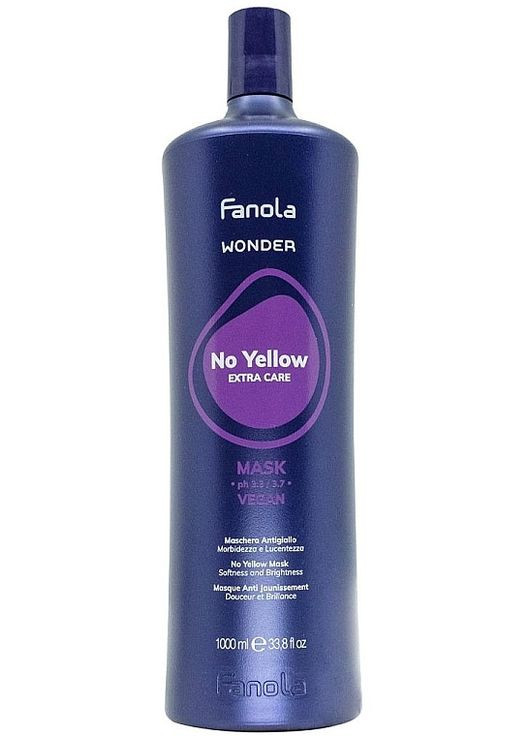 Маска антижовта для волосся Wonder No Yellow Extra Care Mask 350ml (1207040-194682) Fanola (368651751)