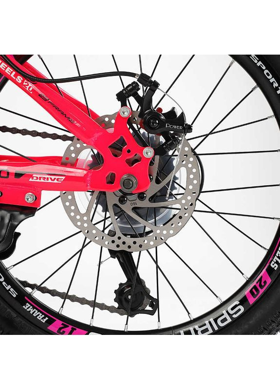 Дитячий спортивний велосипед 20" дюймів SPIRIT 20701 сталева рама Shimano 7 швидкостей. Pink (162827) Corso (361385120)