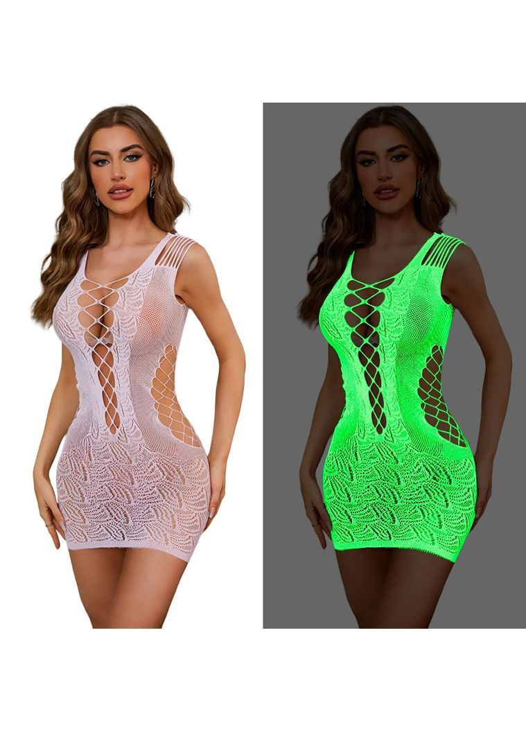 Сексуальний спокусливий еротичний пеньюар-сітка (світиться в темряві) - еротична білизна NDS (366873832)