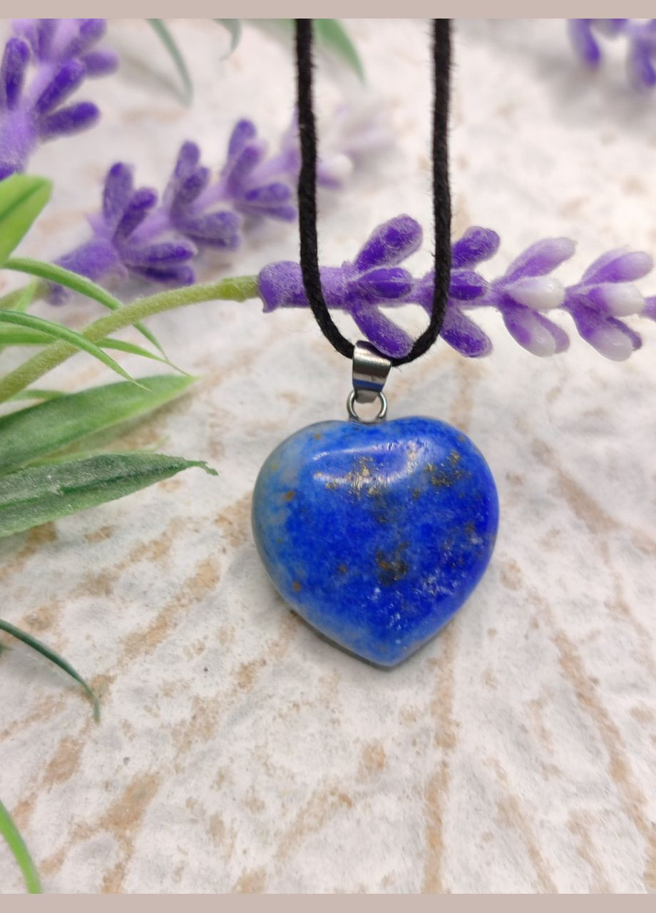 Кулон "Сердце" из лазурита 14×14×23 мм — мудрость, интуиция и внутреннее спокойствие 🔷💙 Лазурит (344585010)