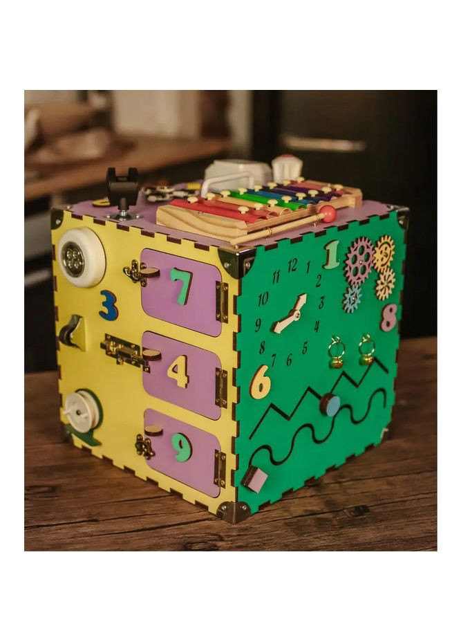 Розвиваюча іграшка Бізікуб TG200123 30х30х30смРізнокольоровий Temple Group (330637522)