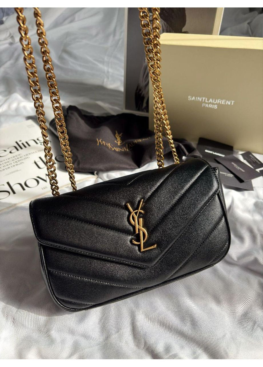 Жіноча сумка Lambskin Black/Gold No Brand (371188229)