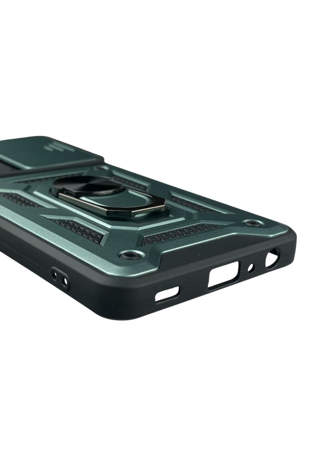 Чохол для Galaxy A52 (SM-A525) броньований з кільцем-тримачем підставкою зі шторкою на самсунг а52 зелений rg1 Samsung (366387317)