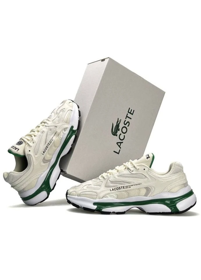 Комбіновані кросівки beige white green (розмір ) No Brand L003 2K24