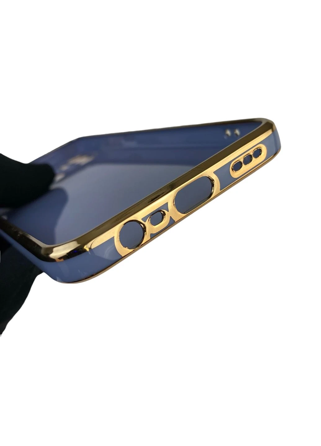 Чохол для A53 з кільцем MagSafe із золотою окантовкою на оппо а53 синій gs1 Oppo (366236335)