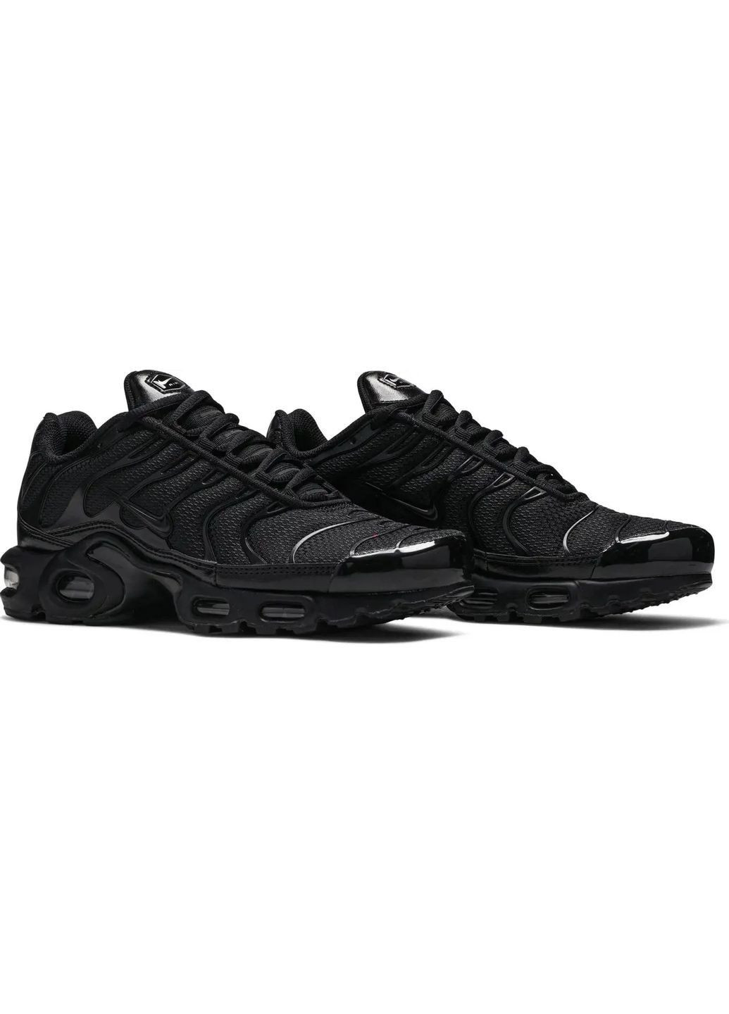 Кросівки жіночі Nike Air Max Plus Triple Black 604133-050 No Brand білі демісезони (362206585)