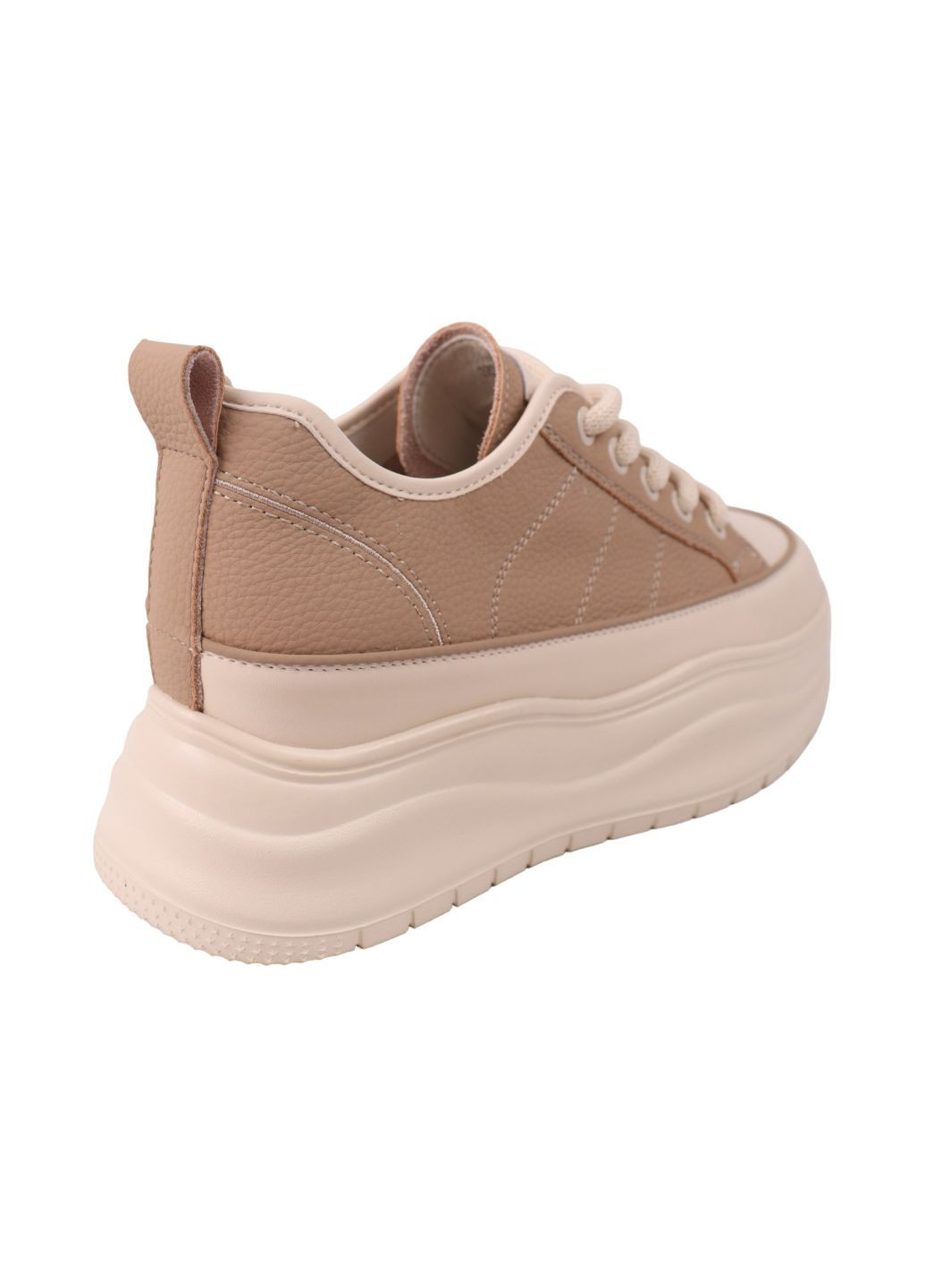 Бежевые кеды женские капучино натуральная кожа Lifexpert 1856-25DTSPF