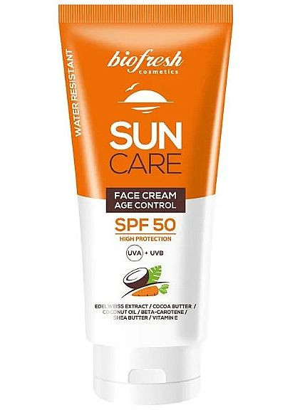 Солнцезащитный крем для лица SPF50 Sun Face Cream SPF50 Age Control 50ml (1117860-95063) Biofresh (368611156)