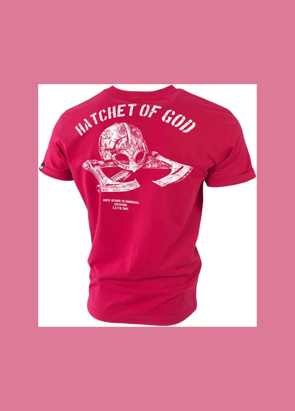 Червона футболка hatchet of god ts182rd Dobermans Aggressive