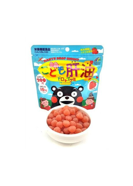 UNIMAT Cod Liver Oil Drop Gummy детские жевательные витамины с рыбьим жиром, 90 шт Unimat Riken (369632239)