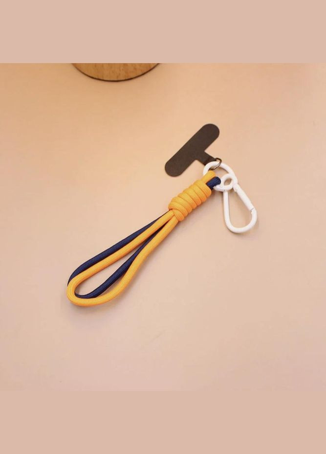 Шнурок на руку для телефону з тримачем помаранчево-синій No Brand (335868500)