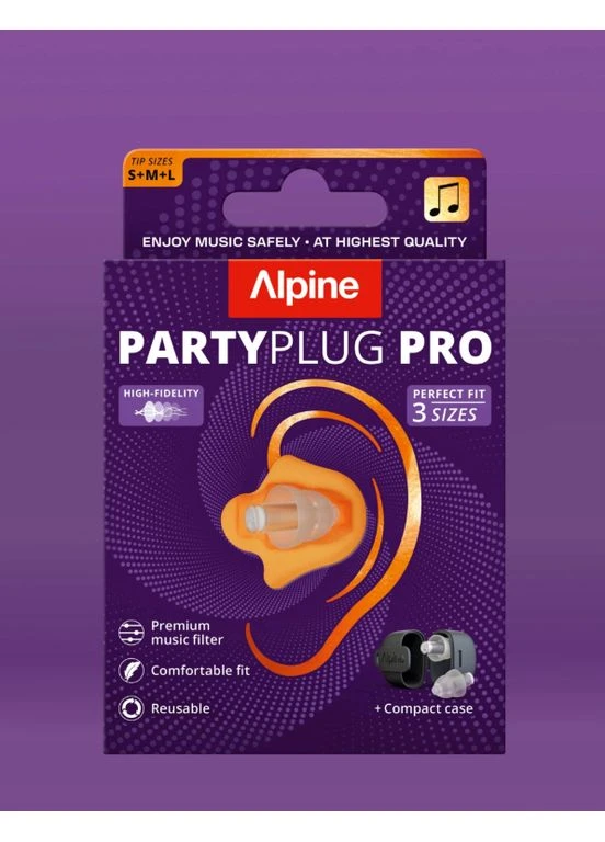 Беруші для концертів PartyPlug Pro 21 дБ Transparent Multisize (S/M/L) — музичні беруші High Fidelity, багаторазові Alpine (383535058)