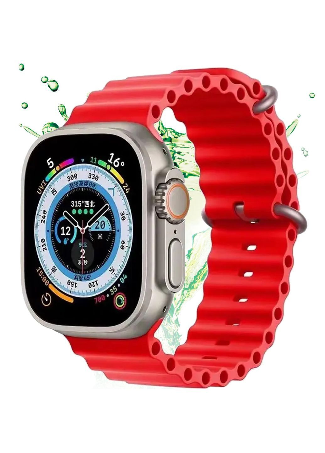 Ремешок Ocean Band для Apple Watch 38/40/41/42mm(сер.10) (Красный / Red) Epik (372600734)