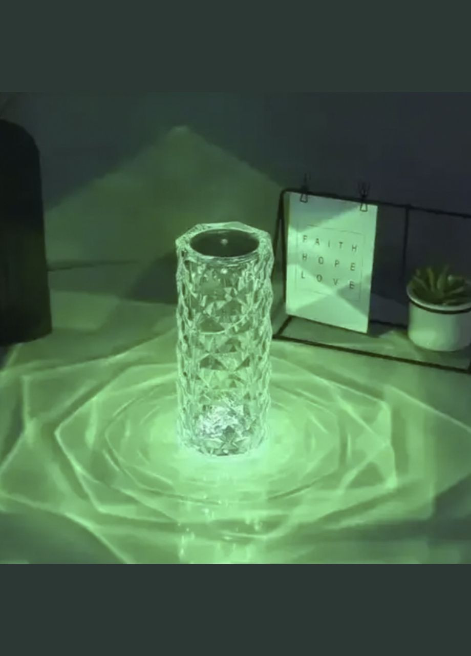 Настольная лампа ночник Роза с пультом RGB Rose Crystal (291160813)