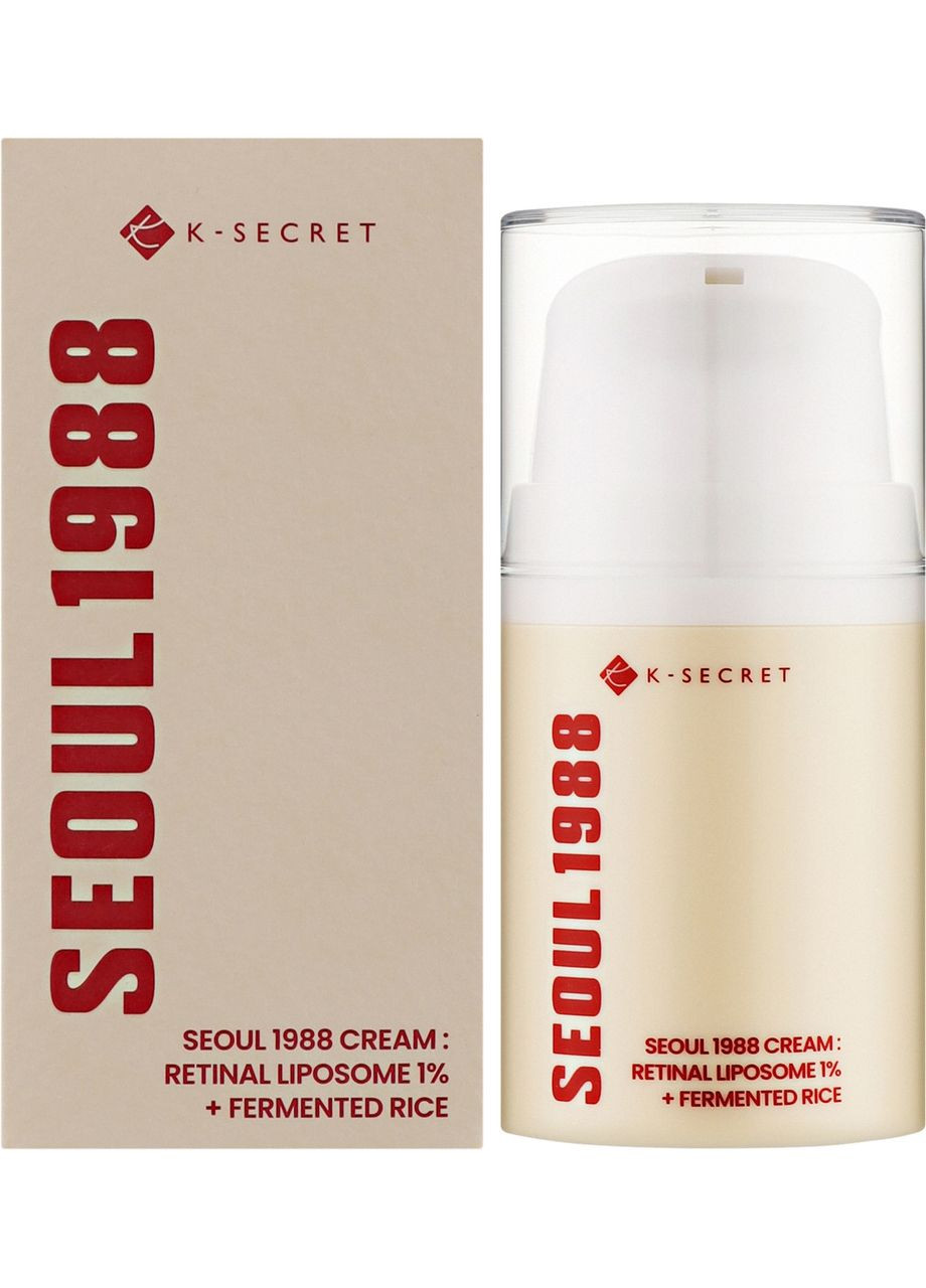 K-Secret Антивозрастной крем для лица с ретиналем Seoul 1988 Cream Retinal Liposome 1% + Fermented Rice, 50 мл — Крем, Южная Корея (367109088)
