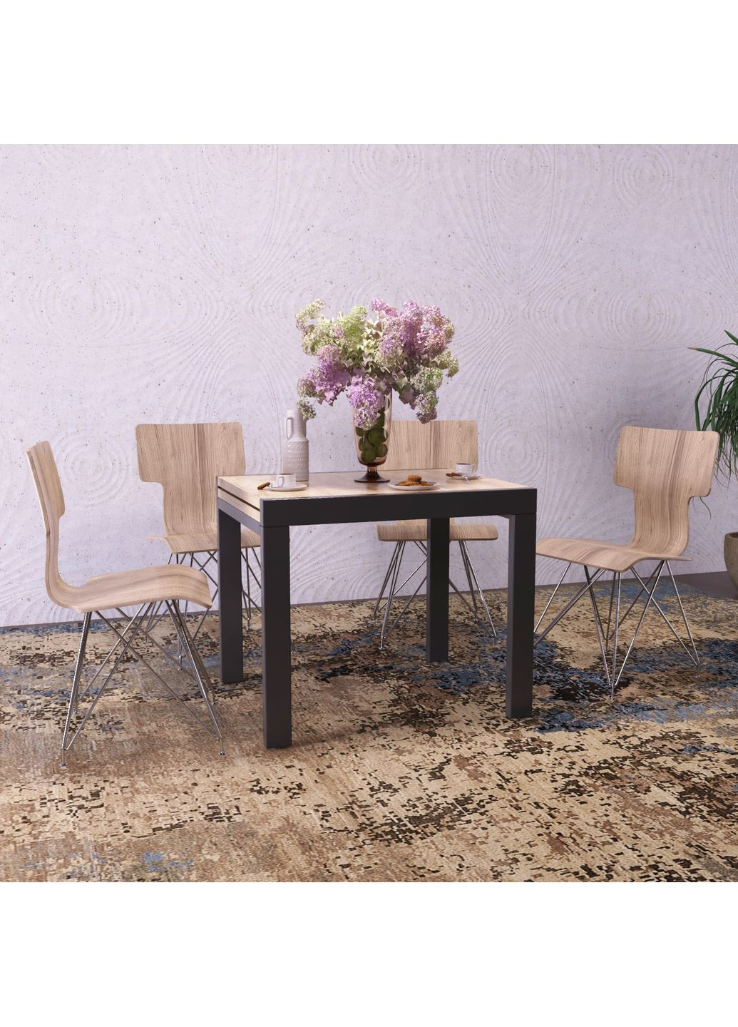 Стіл-трансформер Kors 680x760x890 Дуб експресів пісочний/Венге (TB17110000200) Art In Head (337309299)