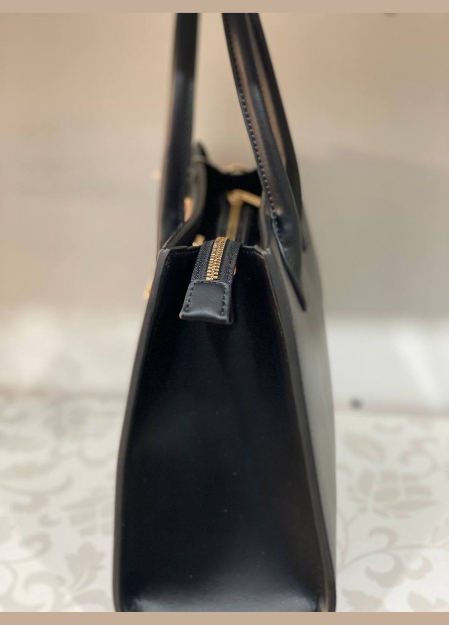 Ділова жіноча сумка із еко-шкіри чорного кольору 31997 Fashion (338188034)