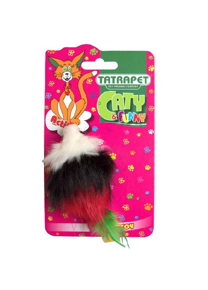 Іграшка для котів Caty funny TATRAPET плюшева мишка 585.21 кольорова 6 см 1 шт, 970472 No Brand (330747714)