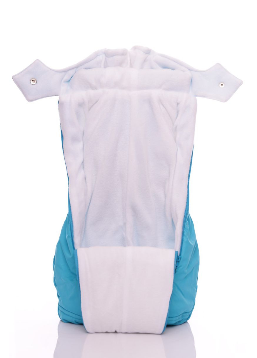 Комбинезон Трансформер для мальчика на флисе белый с бирюзовым 86 см (37580) BABYKROHA (297200574)