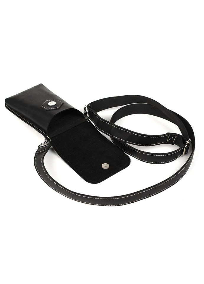 Кожаная сумка чехол на пояс или через плечо черная RA2093-3md TARWA (298684446)