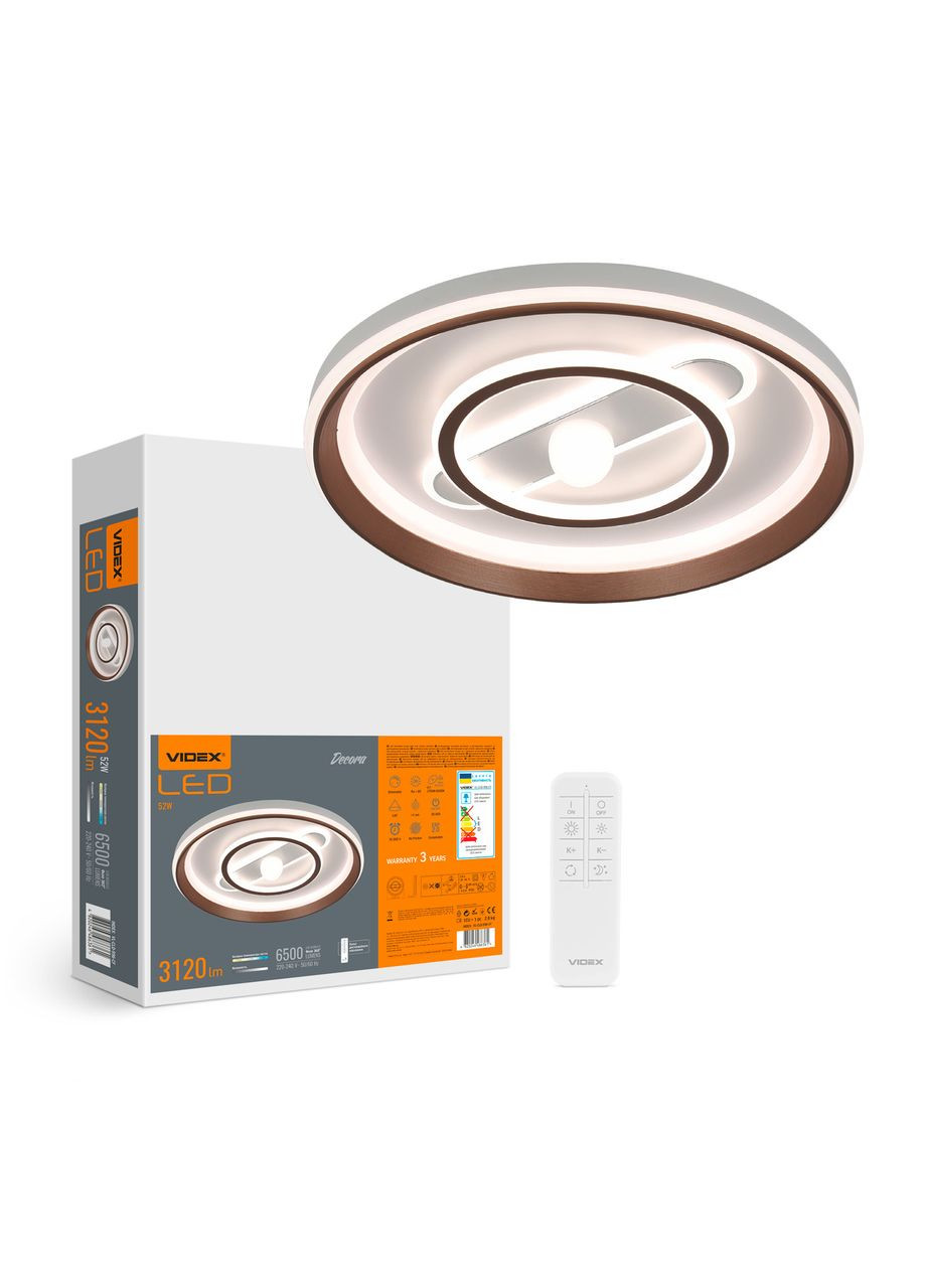 LED светильник функциональный DECORA 52W VL-CLD-996-CF 28276 Videx (349443781)